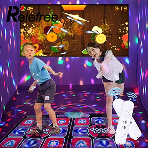 SODIAL Double Human Dance Blanket Pads Computer Tv Slimming Dancer Blanket Mat Pad with Two Handle