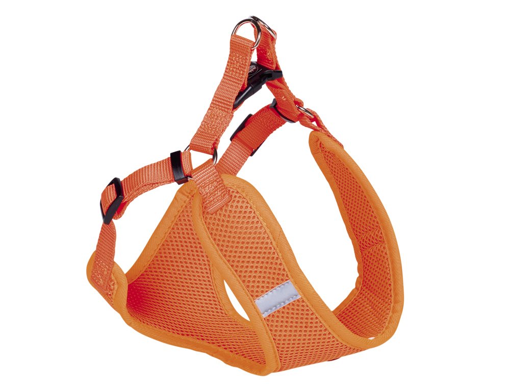 Nobby Mesh Harness with Reflective Stripe, Small, Neon Orange