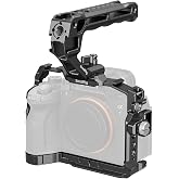 SmallRig Camera Cage Basic Kit Sony A7 IV/ A7 RV/ A7 V | Includes Top Handle/ Cable Clamp For Hdmi, Quick Release Plate for Arca-Swiss