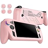 Case for ASUS ROG Xbox Ally/Ally X, FJIASTB Kids-Friendly Soft Silicone Protective Cover with 4 Caps, Shockproof (Pink)