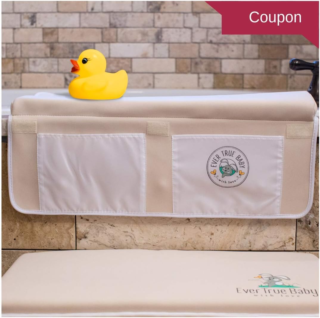 Baby Bath Kneeler Pad and Elbow Rest Set Knee Mat for the