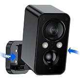 BECAMSO Security Cameras Wireless Outdoor Battery: 180&deg; Horizontal Camera for Home Security Battery WiFi Outside Surveillance Camera CCTV Cam System with Color Night Vision Motion Sensor