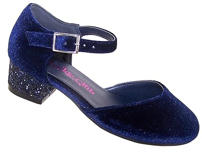 girls navy blue dress shoes