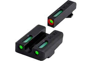 Truglo TFX PRO Handgun Sight, Glowing Shock Proof Tritium and Fiber Optic Night Sight for Handguns, Compact, Durable, and Snag Free Sight