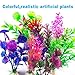 CousDUoBe 12 Pack Artificial Aquarium Plants, Fish Tank Decorations Home Décor（4.5 to 5 inches Tall）