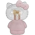 Impressions Vanity Hello Kitty 6 PCs Makeup Brush Set with Clear Cloche, Super Soft Brushes for Foundation, Face Powder, Blending, Eye Shadow, and Liner with Cute 3D Holder Organizer