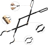 AGM Fire Hook 81cm & Fireplace Pliers 64cm Wrought Iron Wood Fire Tool Set view 8