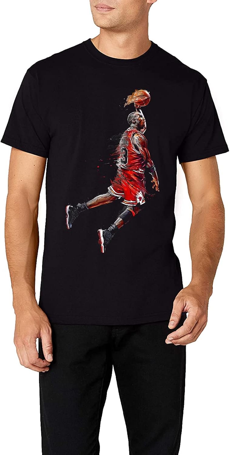 Basketball Players TShirt Cotton Short Sleeve Round Neck TShirt