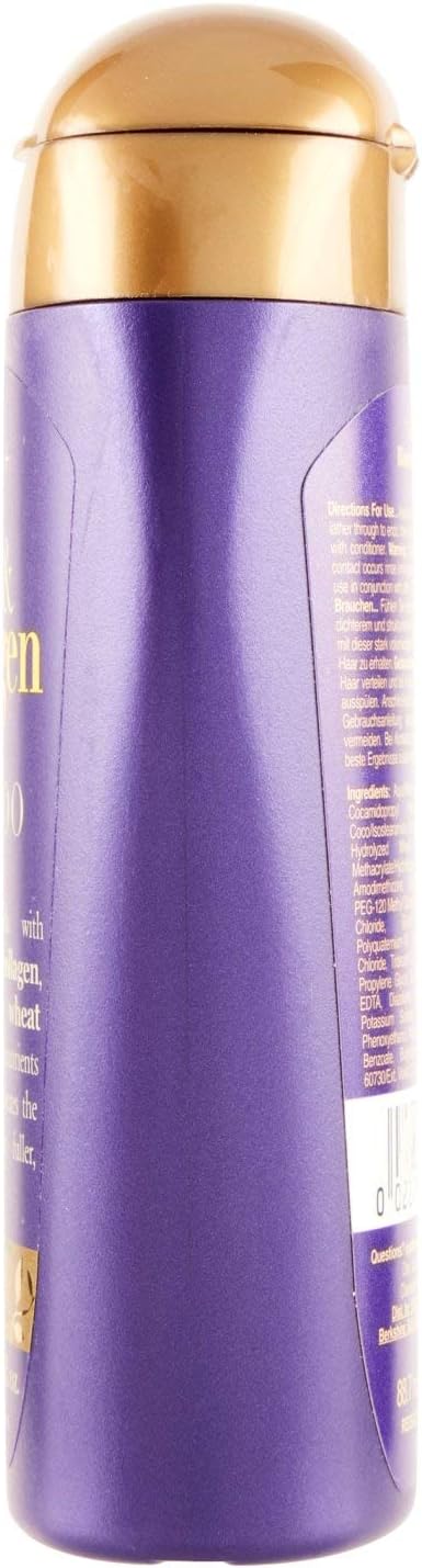 OGX Thick & Full with Biotin & Collagen Shampoo, with Vitamin B7 Biotin, Collagen and Hydrolyzed Wheat Protein - Image 5