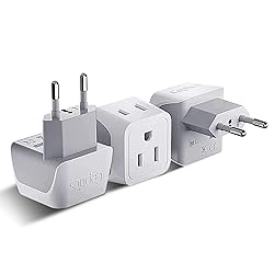 Ceptics European Travel Plug Adapter Europe Power