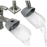 Nuby 2-in-1 Faucet Extender, Bathtime Baby Essentials, 2 Pack | Easy-to-Use Sink Faucet Extender for Washing Hands and Brushing Teeth, Encourages Development &amp; Independence
