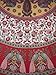 India Arts Floral Peacock Round Cotton Tablecloth 72