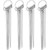 4 Set Nozzle Cleaner Gas Welding Brazing Cutting Torch Tip Cleaner Needle | Cleaning Needles are Useful to Clean Small Orifices Such as Gun-Jets, Nozzles, Air Tools, Camping Stoves