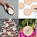 KURTZY 50 Pieces (4 Inch) Round Wooden Circles with Holes - Hanging Tags Wooden Discs Cutouts - Blank Wood Circles Ornaments for DIY Crafts, Milestone Discs, Wood burning, Painting, Home Decorations