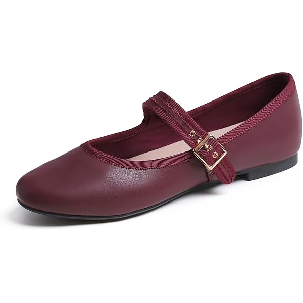 Heel Maroon Wine Colored Women's Dress Shoes Ortho+rest Women Mary