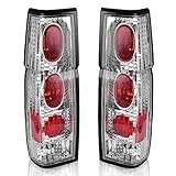 Taillights Tail Lamps For Nissan Hardbody D21 1986-1994 Hardbody Pickup 1995 1996 1997 (Black Clear Assembly Replacement D21 & Pickup Models Only)