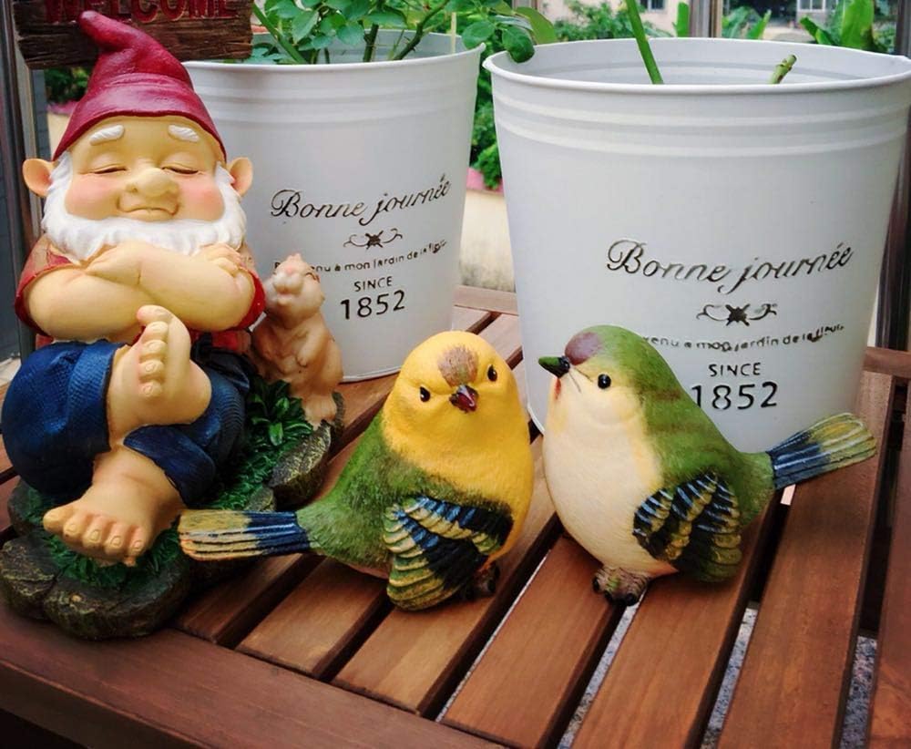 Bird Animal Garden Statues Figurine - Funny Sculpture Ornaments Décor - Best Indoor Outdoor Statues Yard Art Figurines for Patio Lawn House: Home & Kitchen