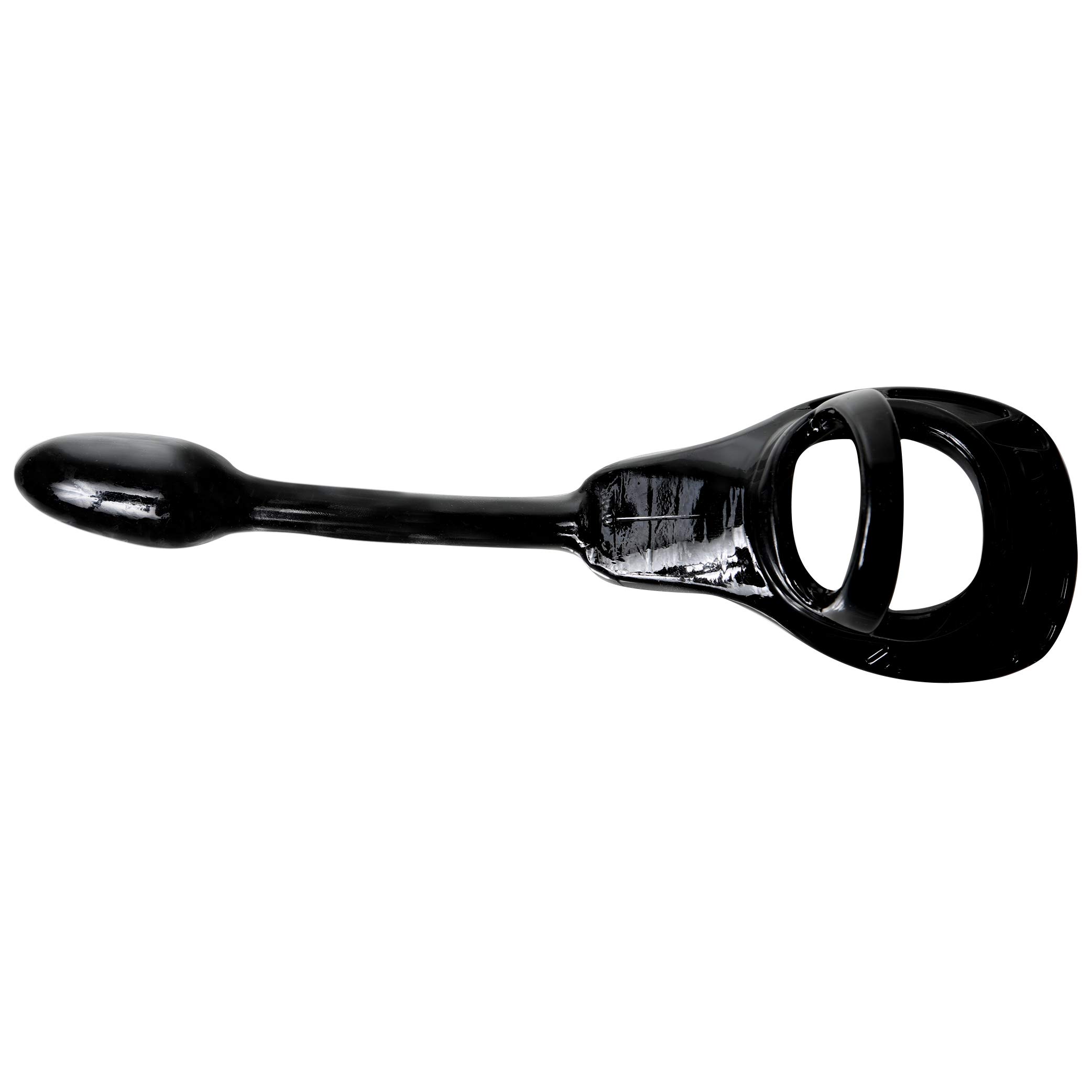 Perfect Fit Armour Tug Cockring Anal Lock Small Plug Black