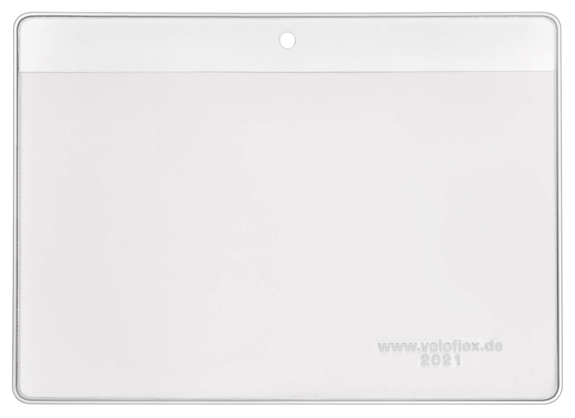 Veloflex 2021800 Name Tags 100 Pieces 105 x 74 mm Hard PVC