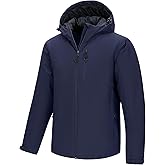 33,000ft Mens Warm Winter Jacket Hooded Lightweight Puffer Jacket Water Resistant Windproof Insulated Coats