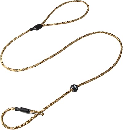 Dog & Field Pro Trialler Slip Lead Brown 1.2m Rope Training Lead