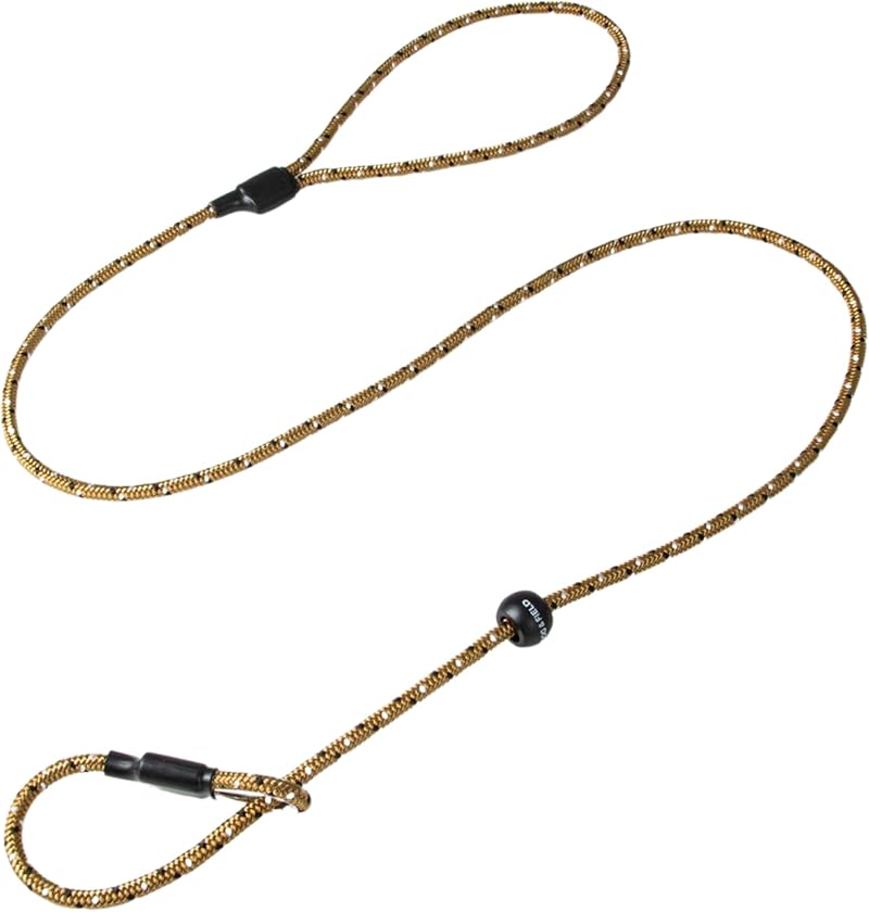 Dog & Field Pro Trialler Slip Lead Brown 1.2m Rope Training Lead