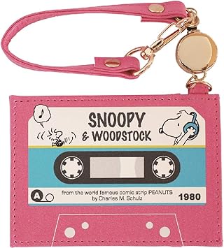 Amazon デルフィーノ Peanuts スヌーピー フラットパスケース カセットテープ P Delfino 定期入れ