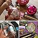 Metallic Markers Pens, Paint Marker Pens, Permanent Markers for Fabric, Rocks Painting Scrapbooking Wine Glass Art Projects Card Making Supplies, Set of 9 Colors(Medium Point)