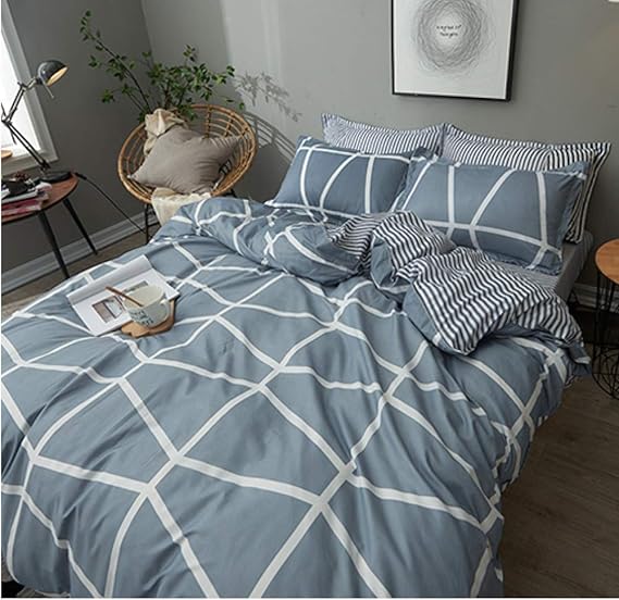 FJXJLKQS Juego Sábanas De Cama 4 Piezas Juego De Funda Nórdica Vaca De