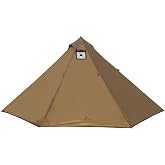 LONGEEK 2-4 Person Camping Tent 4 Season Ultralight Easy Up Hot Teepee | 7075 Alu,Stove Jack,Snow Skirt,Thermal coating,PU3000mm,UPF50+,Windproof 60km/h