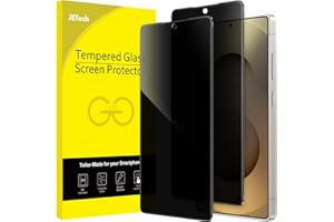 JETech Privacy Screen Protector for Samsung Galaxy S25 Ultra 5G, Anti-Spy Tempered Glass Film, Fingerprint ID Compatible, 2-P