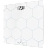 INEVIFIT Bathroom Scale, Highly Accurate Digital Bathroom Body Scale, Measures Weight up to 400 lbs. Includes Batteries