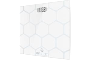 INEVIFIT BATHROOM SCALE, Highly Accurate Digital Bathroom Body Scale, Measures Weight up to 400 lbs. includes Batteries