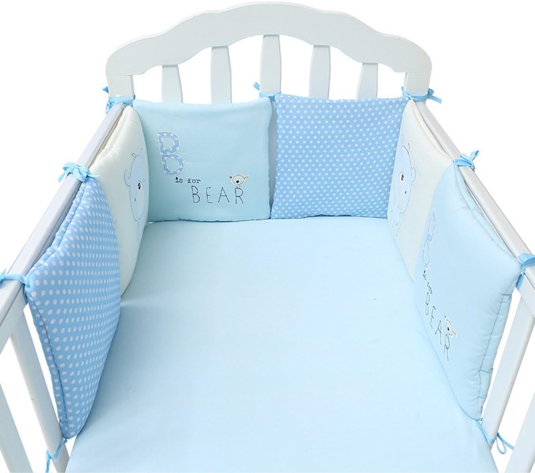 blue cot bumper set