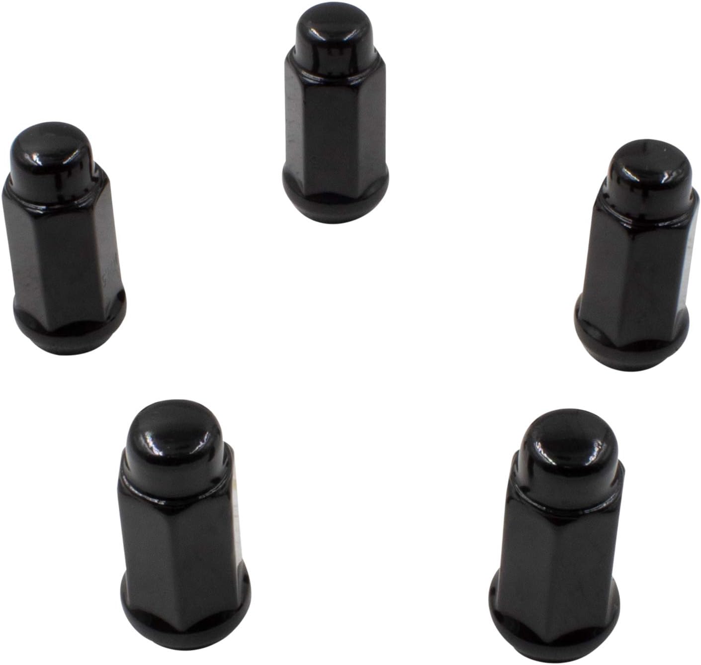 Bulge Acorn M14 X 1.50 Thread 1.90" Long for Trucks 19mm(3/4") Hex 14x1.5 for Aftermarket Wheels. (20 M14x1.50, Black): Automotive