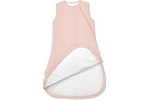 PurComfy Supersoft Sleep Sack 1.0 TOG, Premium Bamboo Viscose Toddler Sleeping Bag, 2-Way Safe Zipper Sleep Sacks 2-4T (Blush)