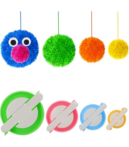 「pompom」 Bubblegum Pink Faux Fur Pom Poms for Crochet Hats and Beanies