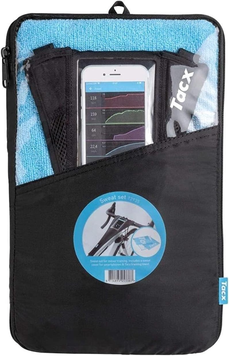 Garmin Tacx Sweat Set (Towel & Sweat Cover for Smartphone) T2935 Blue