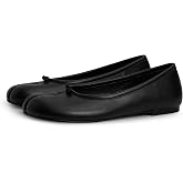RJYLP Tabi Ballet Flats for Women Dressy Rounde Split Toe Wide Width Flats Low Heel Comfortable Casual Work Flats Shoes