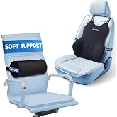 QUTOOL Lumbar Support Pillow for Car and Soft Lumbar Roll
