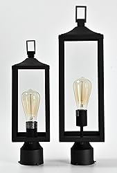 Large Lamp Post Light Fixture, 21.3 Inch Post Lamps