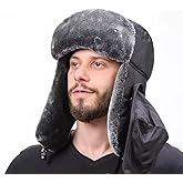 Trapper Hat Comfortable Flexible Wearing Premium Material Waterproof Winter Hat with Ear Flaps for Men Women