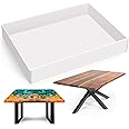 Sntieecr Large Rectangle Resin Table Molds, 16 x 12 x 2.4 Inch Charcuterie Board Resin Mold, Epoxy Table Mold for Tray Board, River Coffee Table, DIY Art Home Decoration