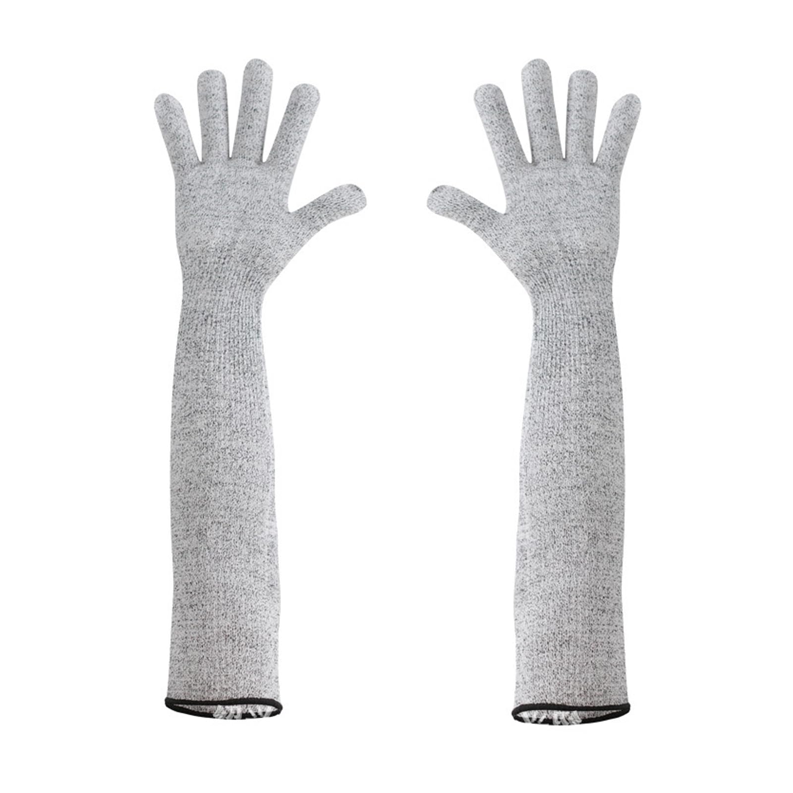 TZMFHD Guard Gloves Gardening Long, Level 5 Cut Resistant Gloves With Long Arm Sleeves, Long Gardening Gloves For Work Kitchen Heavy Duty, Suitable For Puncture And Puncture Prevention (55cm)
