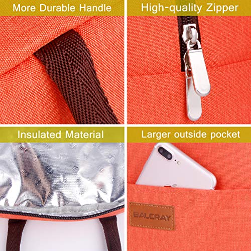 image for BALORAY Lunch Bag Tote Bag Lunch Organizer Lunch Holder Insulated Lunc