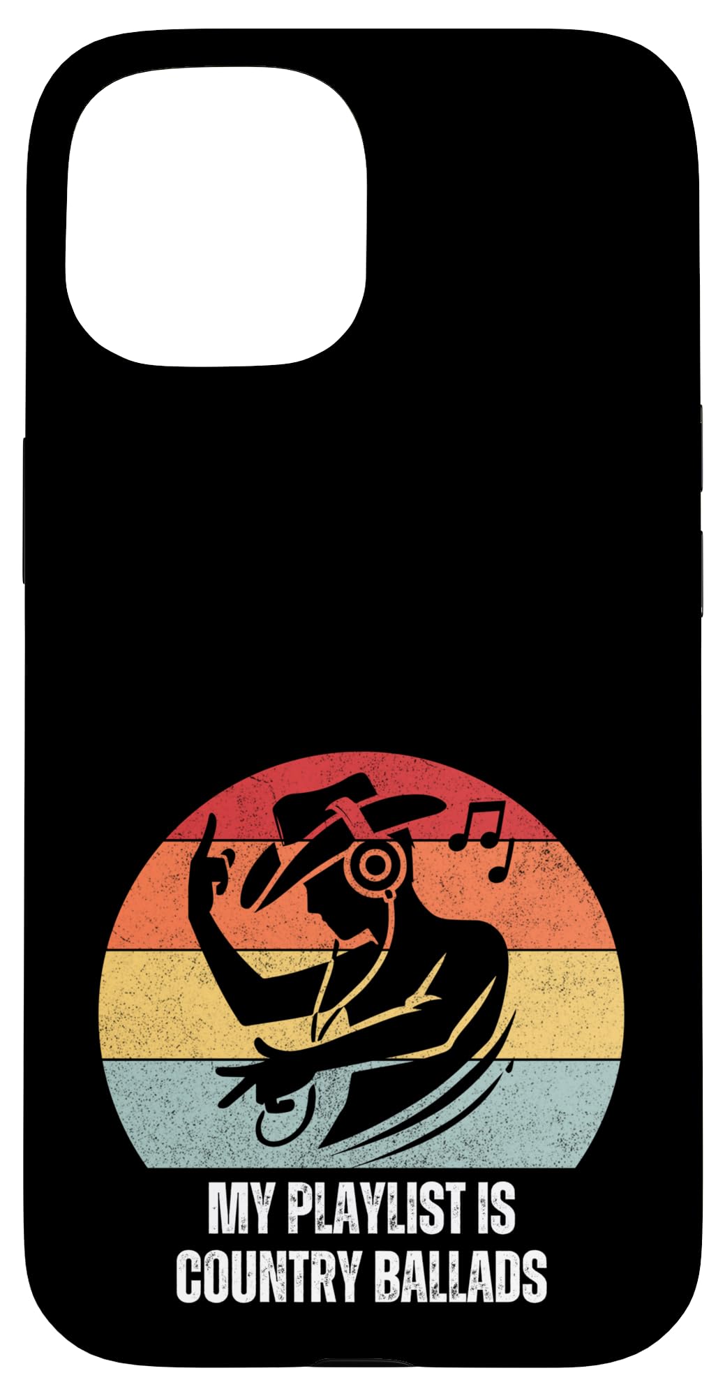 iPhone 15 Music Playlist Lover Retro DJ Vibes Sunset Playlist Case