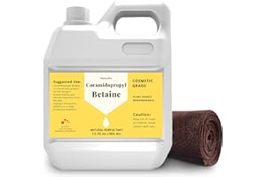 HZNXOLRC 12.35 oz Pure Cocamidopropyl Betaine (Coco Betaine), Premium Coco Betaine Liquid, Cosmetics Grade, Gentle on Skin, Amazing Bubbles, Suitable for Making Face Cleansers, Shampoos, Body Washes and More