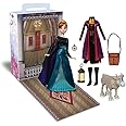 Disney Store Official Princess Story Doll (Anna from Frozen) 11 Inches, Includes Coloring Book and Additional Dress, Princess Doll in Classic Outfit, Princess Toys for Girls