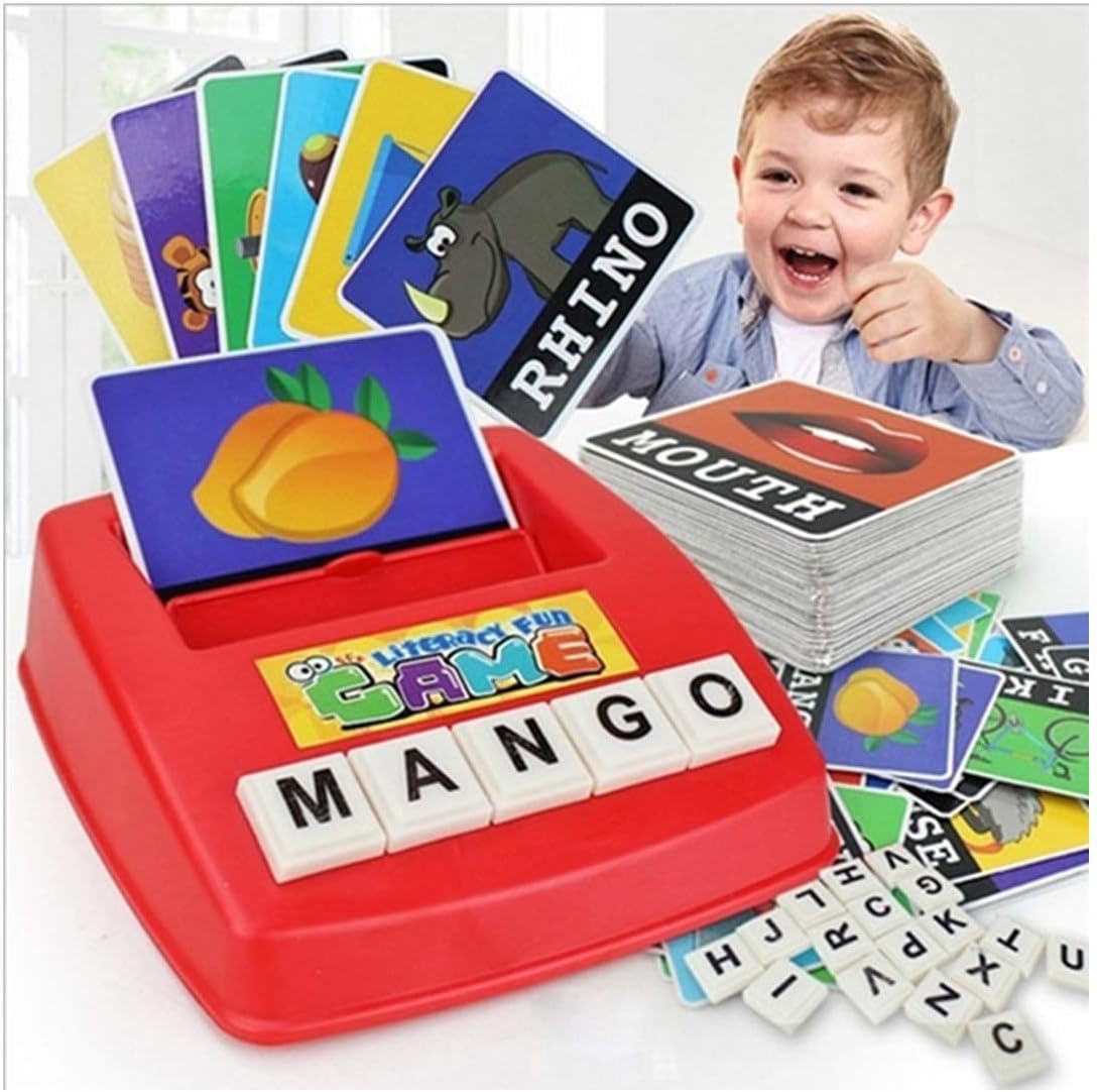 Shangjie Town English Word Learning Machine Puzzle Toy Letters Machine Card Spelling Game Educational Toys for Kids Literacy Game Cards