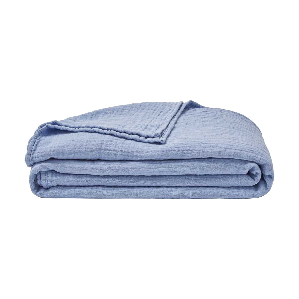 ESSIX Plain Cotton Gauze Blanket, Jazzy, 130 x 170 cm
